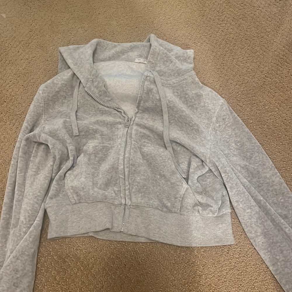 cropped brandy zip up